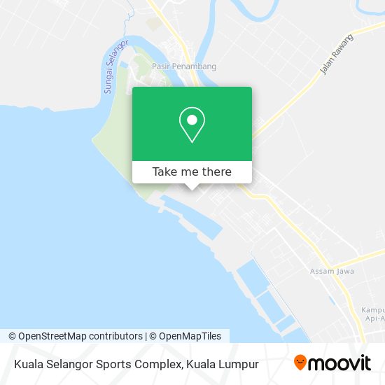 Peta Kuala Selangor Sports Complex