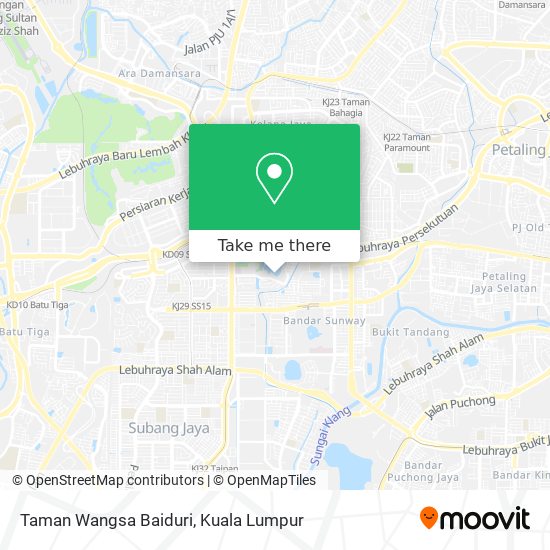 Taman Wangsa Baiduri map