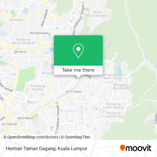 Hentian Taman Dagang map