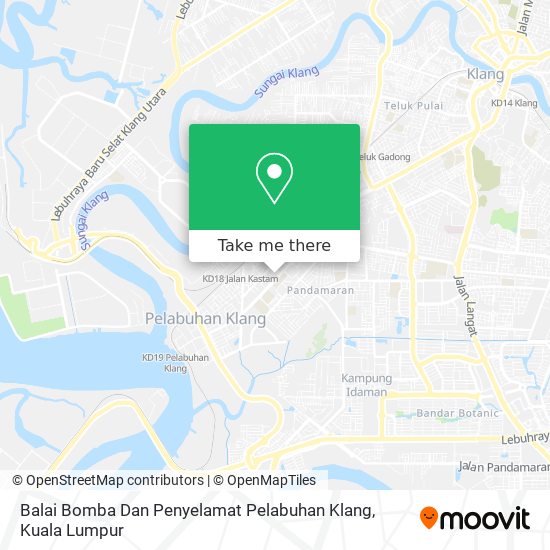 Balai Bomba Dan Penyelamat Pelabuhan Klang map