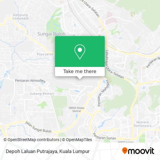 Depoh Laluan Putrajaya map