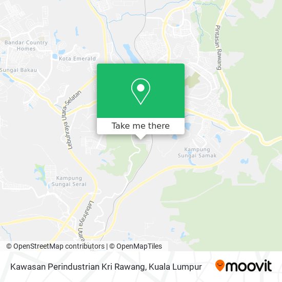 Kawasan Perindustrian Kri Rawang map