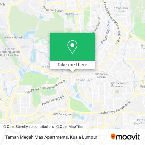 Peta Taman Megah Mas Apartments