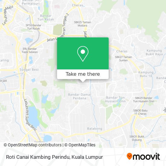 Roti Canai Kambing Perindu map