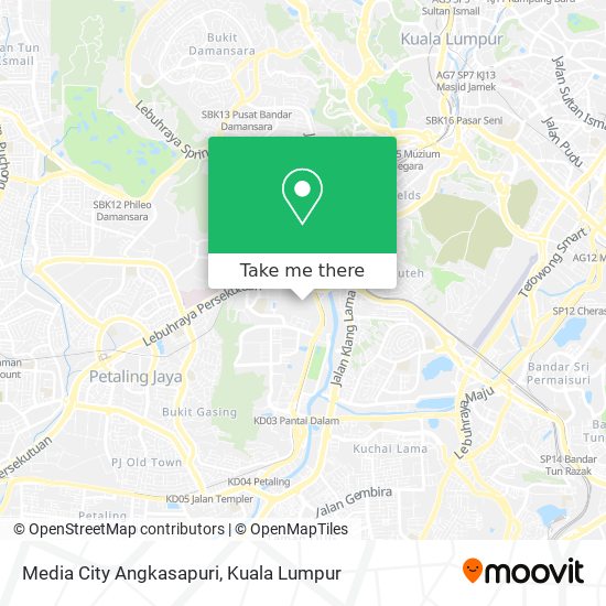 Peta Media City Angkasapuri