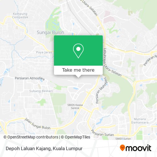 Depoh Laluan Kajang map