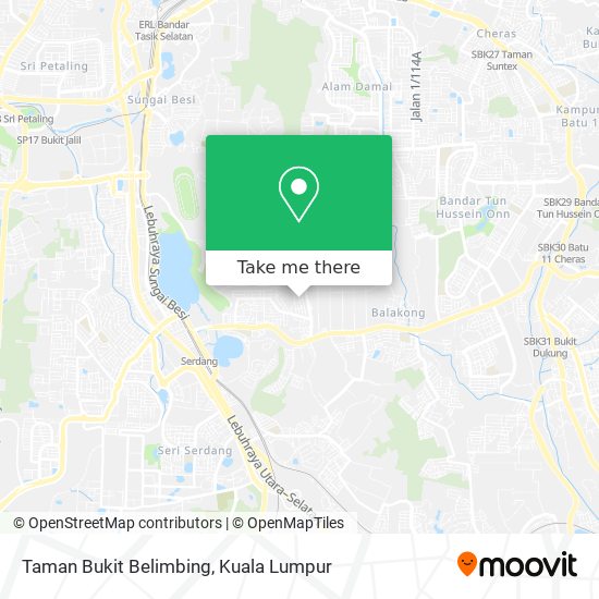 Peta Taman Bukit Belimbing