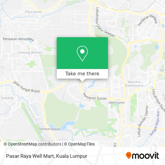 Pasar Raya Well Mart map