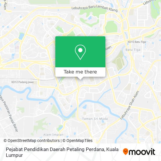 Pejabat Pendidikan Daerah Petaling Perdana map