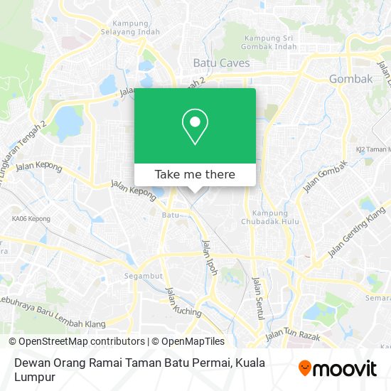 Dewan Orang Ramai Taman Batu Permai map