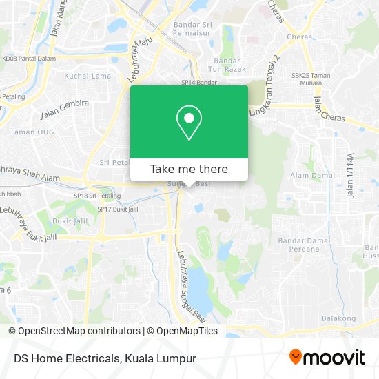 DS Home Electricals map