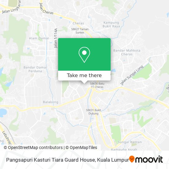Pangsapuri Kasturi Tiara Guard House map