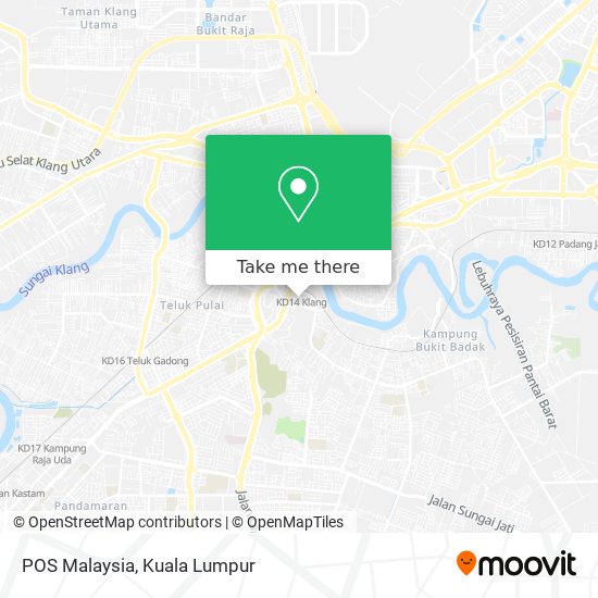 POS Malaysia map