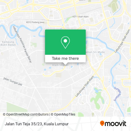 Jalan Tun Teja 35/23 map