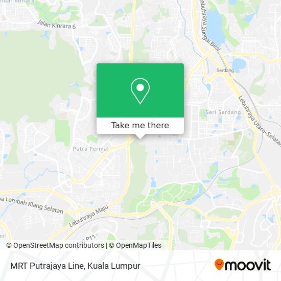 MRT Putrajaya Line map