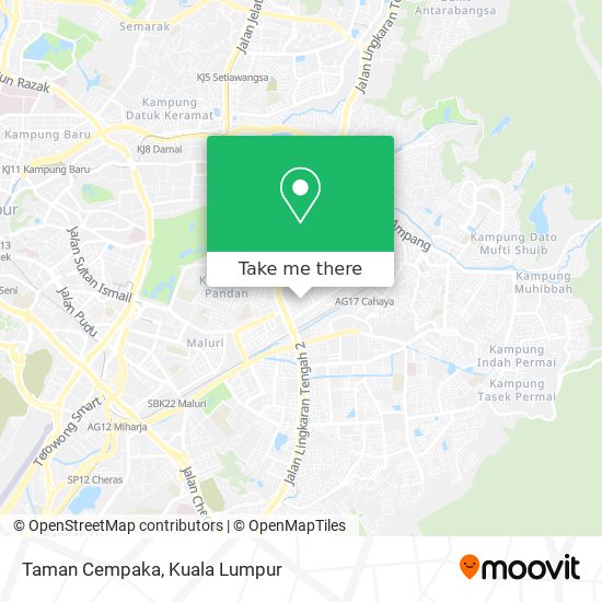 Taman Cempaka map