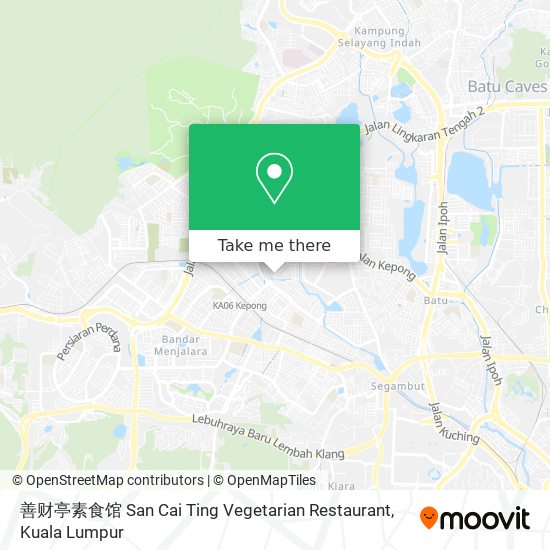 善财亭素食馆 San Cai Ting Vegetarian Restaurant map