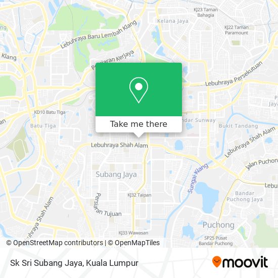 Sk Sri Subang Jaya map