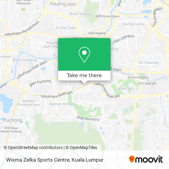 Wisma Zelka Sports Centre map