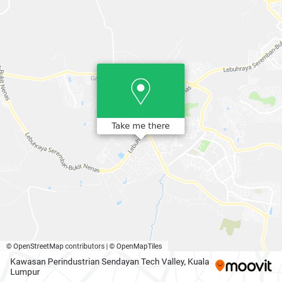 Peta Kawasan Perindustrian Sendayan Tech Valley