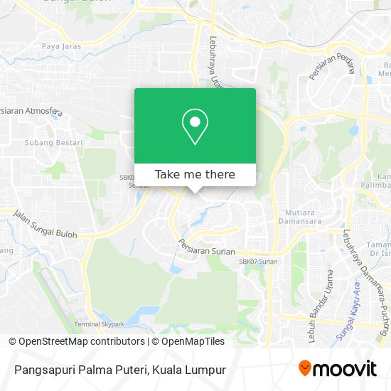 Peta Pangsapuri Palma Puteri