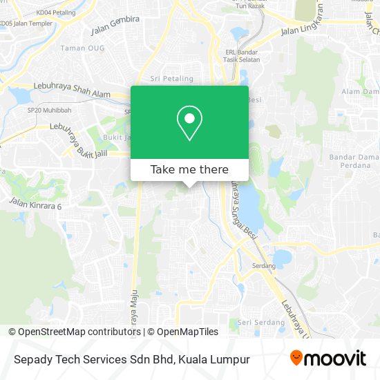 Peta Sepady Tech Services Sdn Bhd