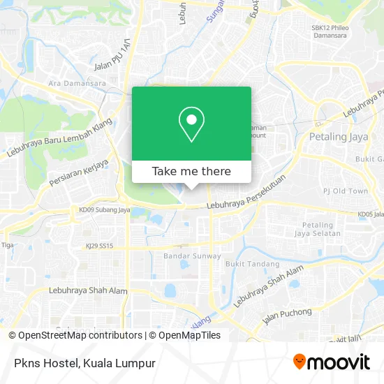 Pkns Hostel map