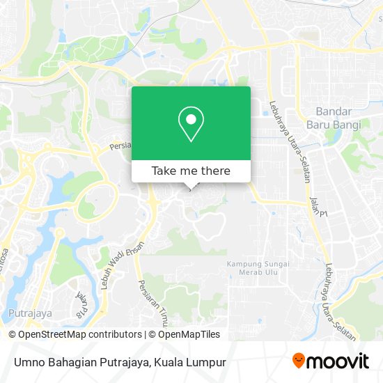 Umno Bahagian Putrajaya map