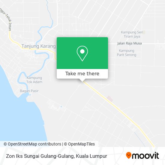 Zon Iks Sungai Gulang-Gulang map