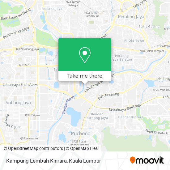 Kampung Lembah Kinrara map