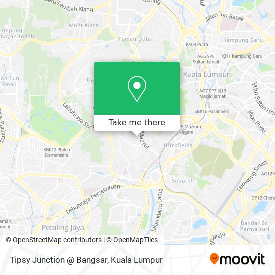 Peta Tipsy Junction @ Bangsar