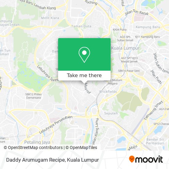 Daddy Arumugam Recipe map