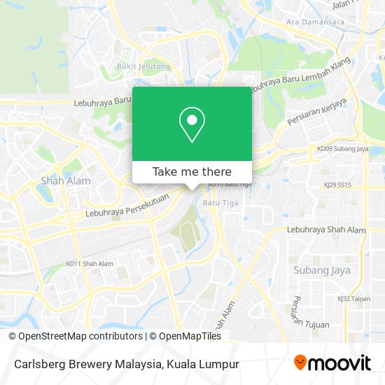 Carlsberg Brewery Malaysia map