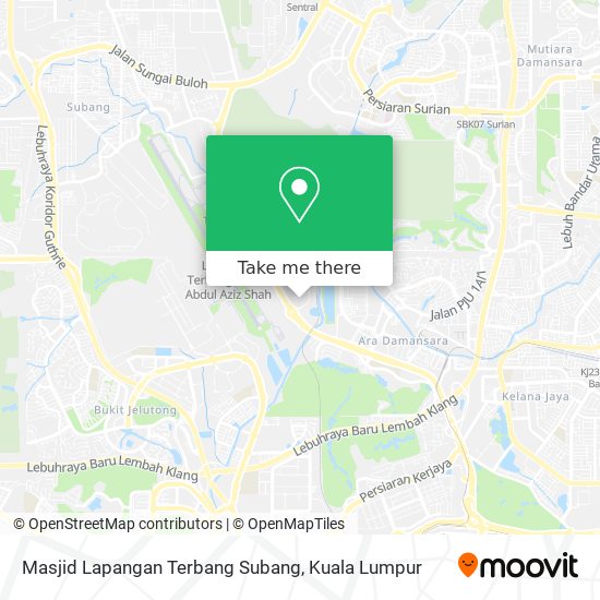 Peta Masjid Lapangan Terbang Subang
