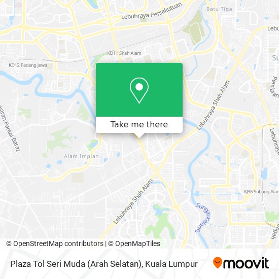 Plaza Tol Seri Muda (Arah Selatan) map