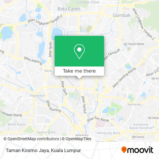 Taman Kosmo Jaya map