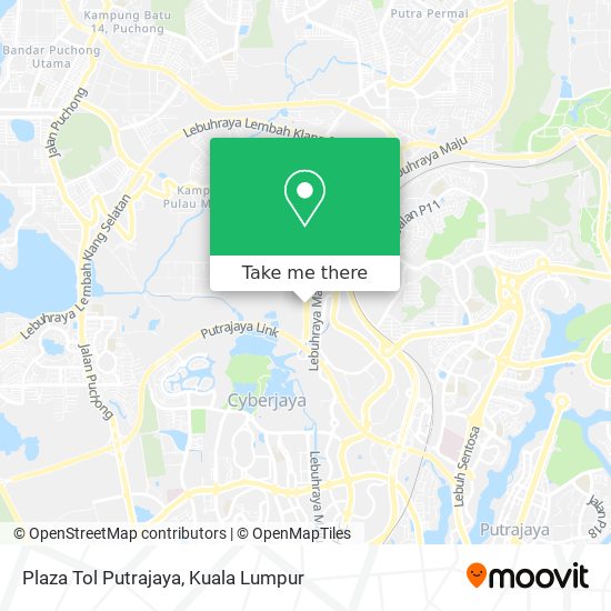 Peta Plaza Tol Putrajaya
