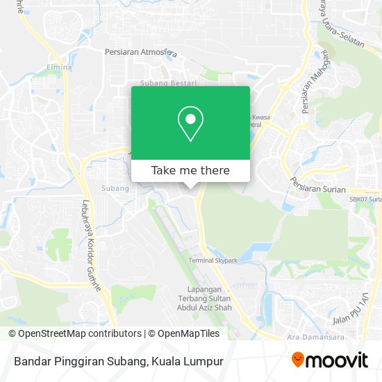 Bandar Pinggiran Subang map
