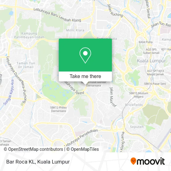 Bar Roca KL map