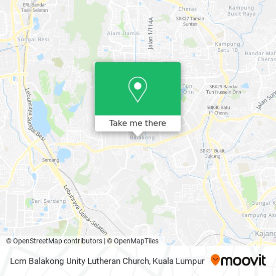 Lcm Balakong Unity Lutheran Church map