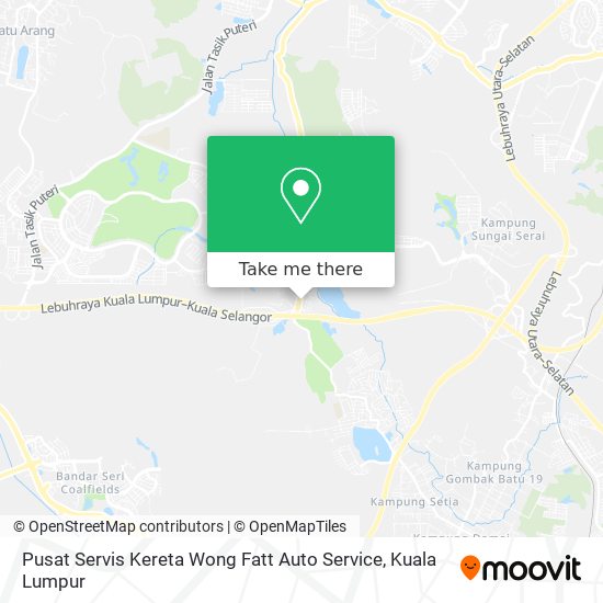 Pusat Servis Kereta Wong Fatt Auto Service map