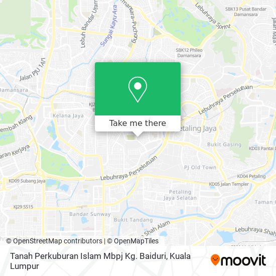 Peta Tanah Perkuburan Islam Mbpj Kg. Baiduri