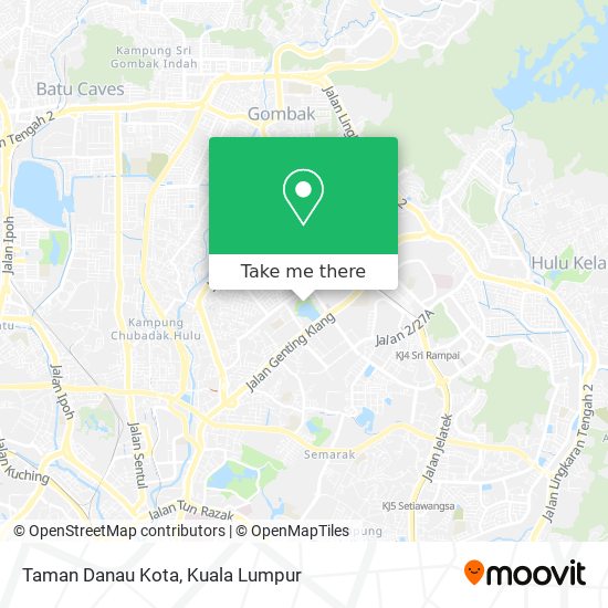 Taman Danau Kota map