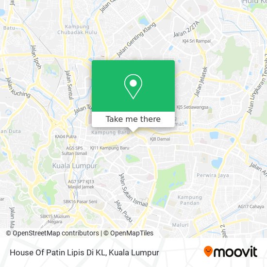 House Of Patin Lipis Di KL map