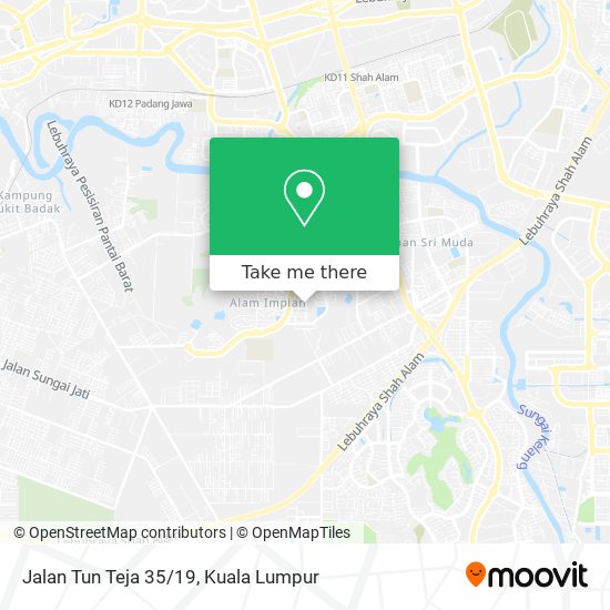 Jalan Tun Teja 35/19 map