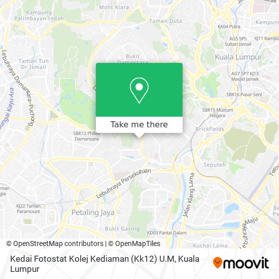 Kedai Fotostat Kolej Kediaman (Kk12) U.M map