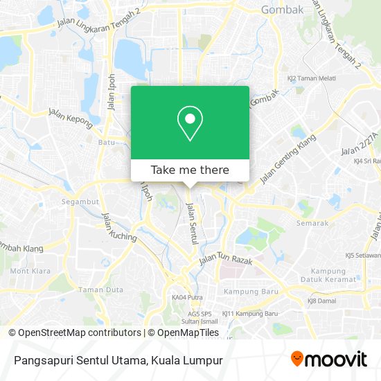 Pangsapuri Sentul Utama map