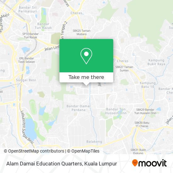 Alam Damai Education Quarters map