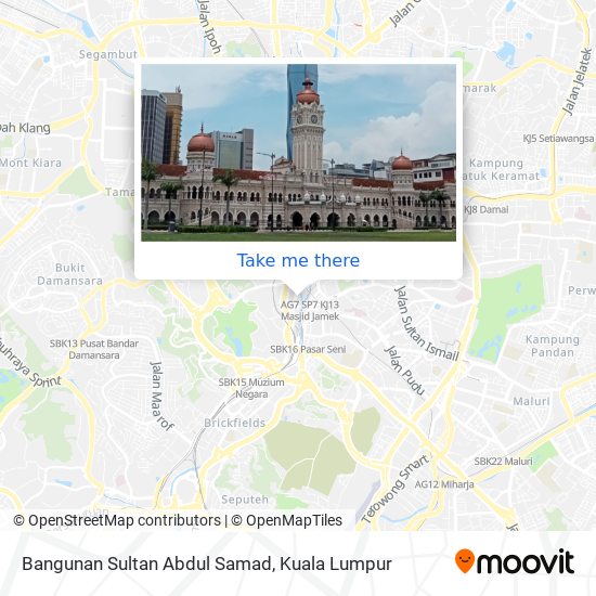 Bangunan Sultan Abdul Samad map