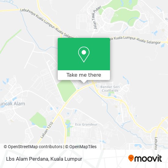 Lbs Alam Perdana map
